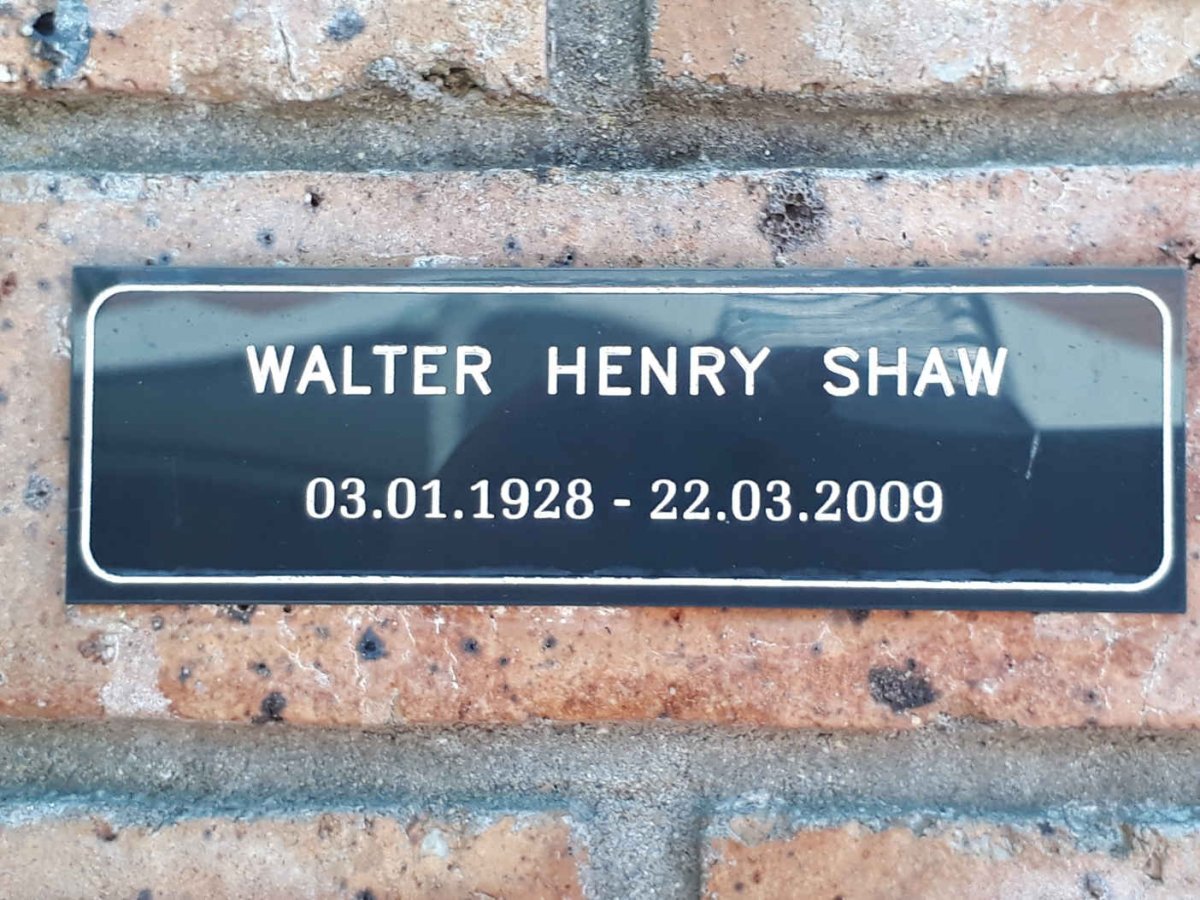 SHAW Walter Henry 1928-2009