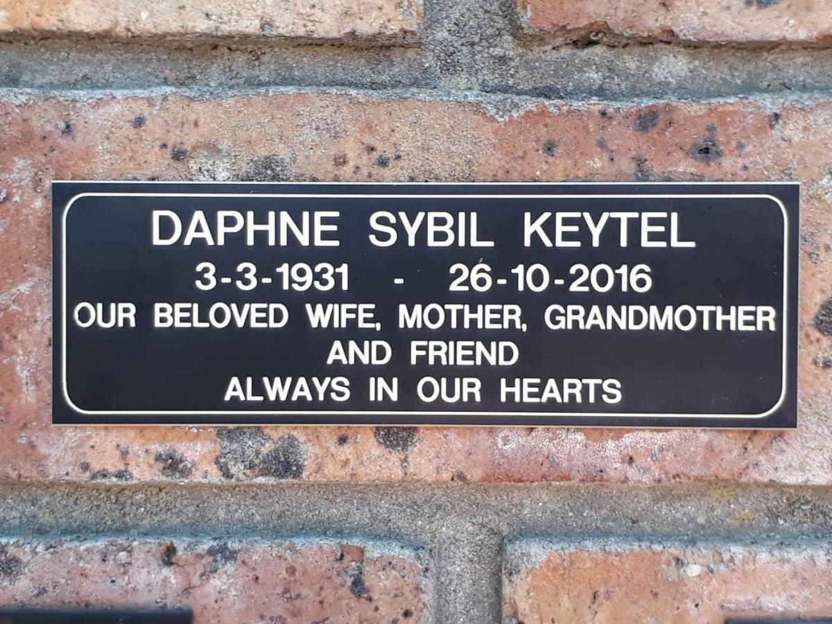 KEYTEL Daphne Sybil 1931-2016