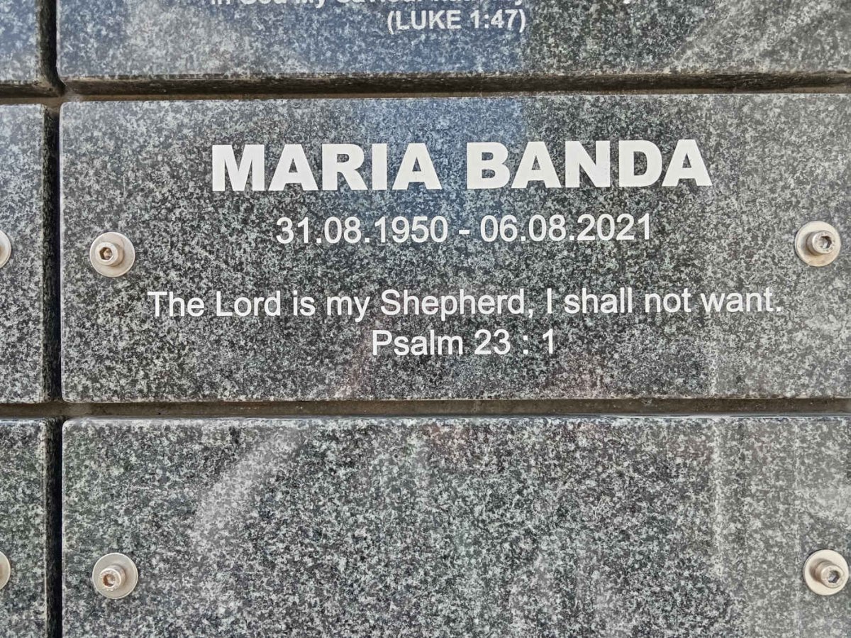 BANDA Maria 1950-2021