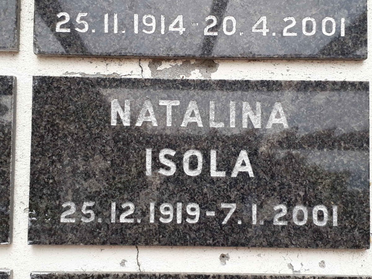 ISOLA Natalina 1919-2001
