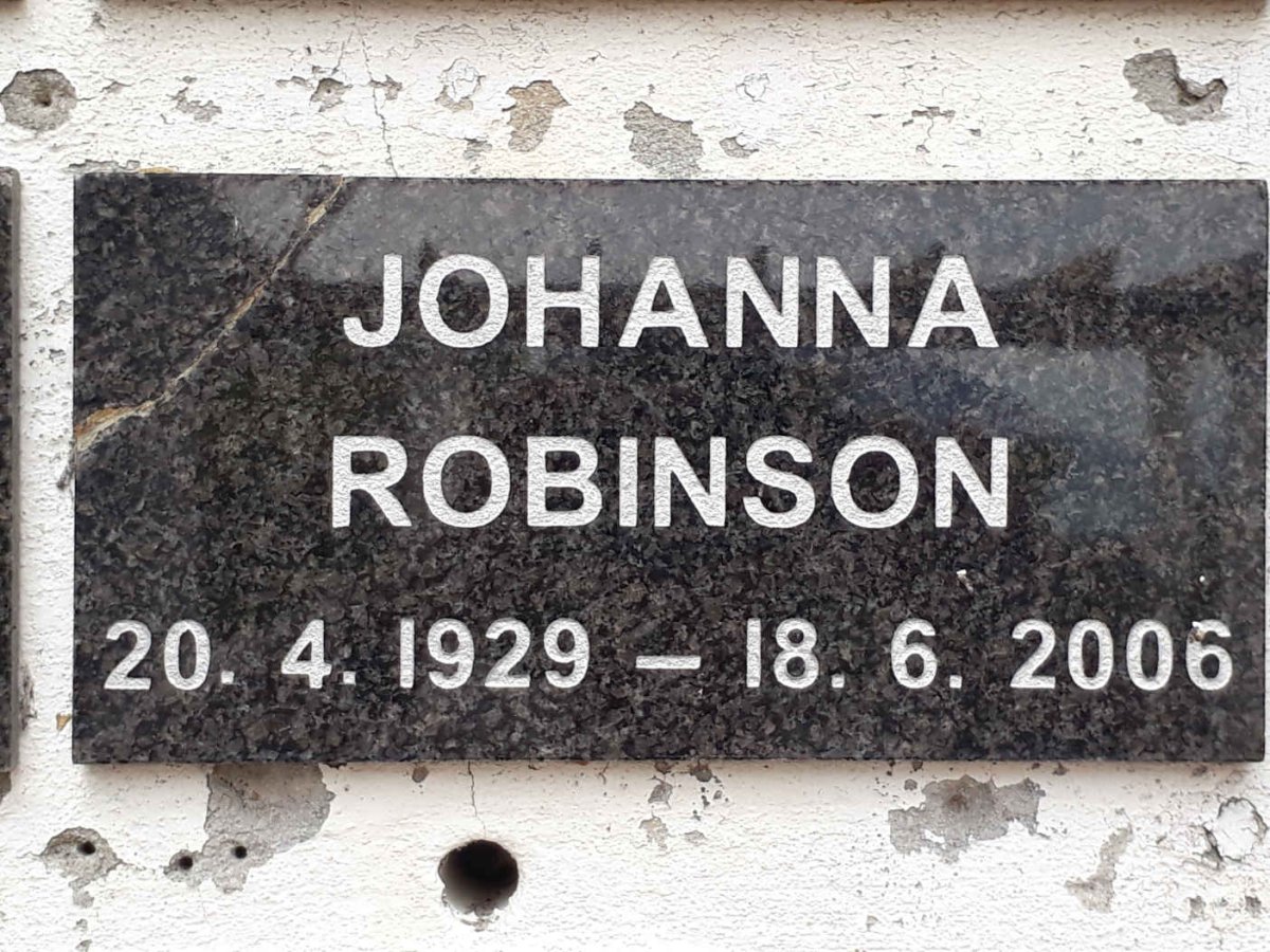 ROBINSON Johanna 1929-2006