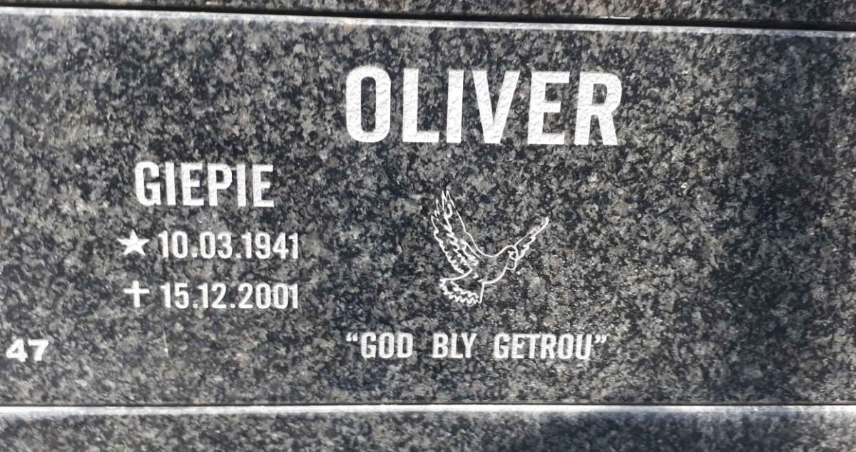 OLIVER Giepie 1941-2001
