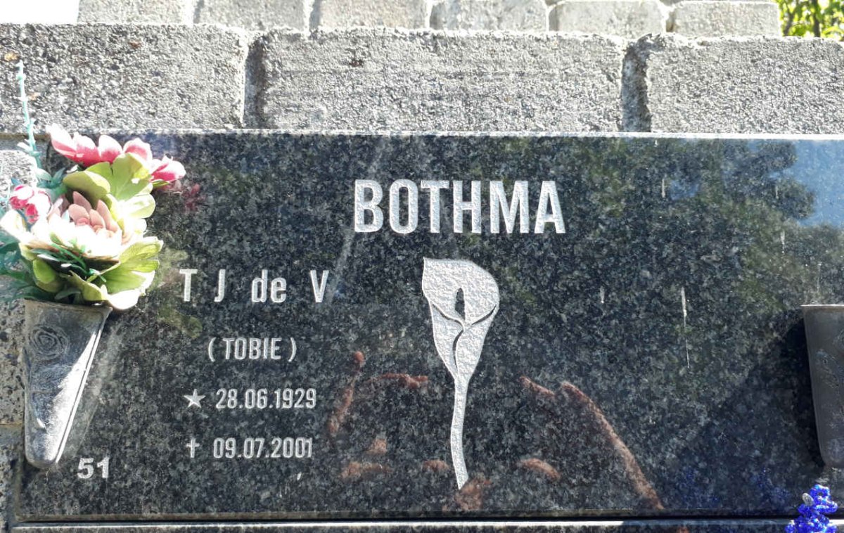 BOTHMA T.J. de V. 1929-2001