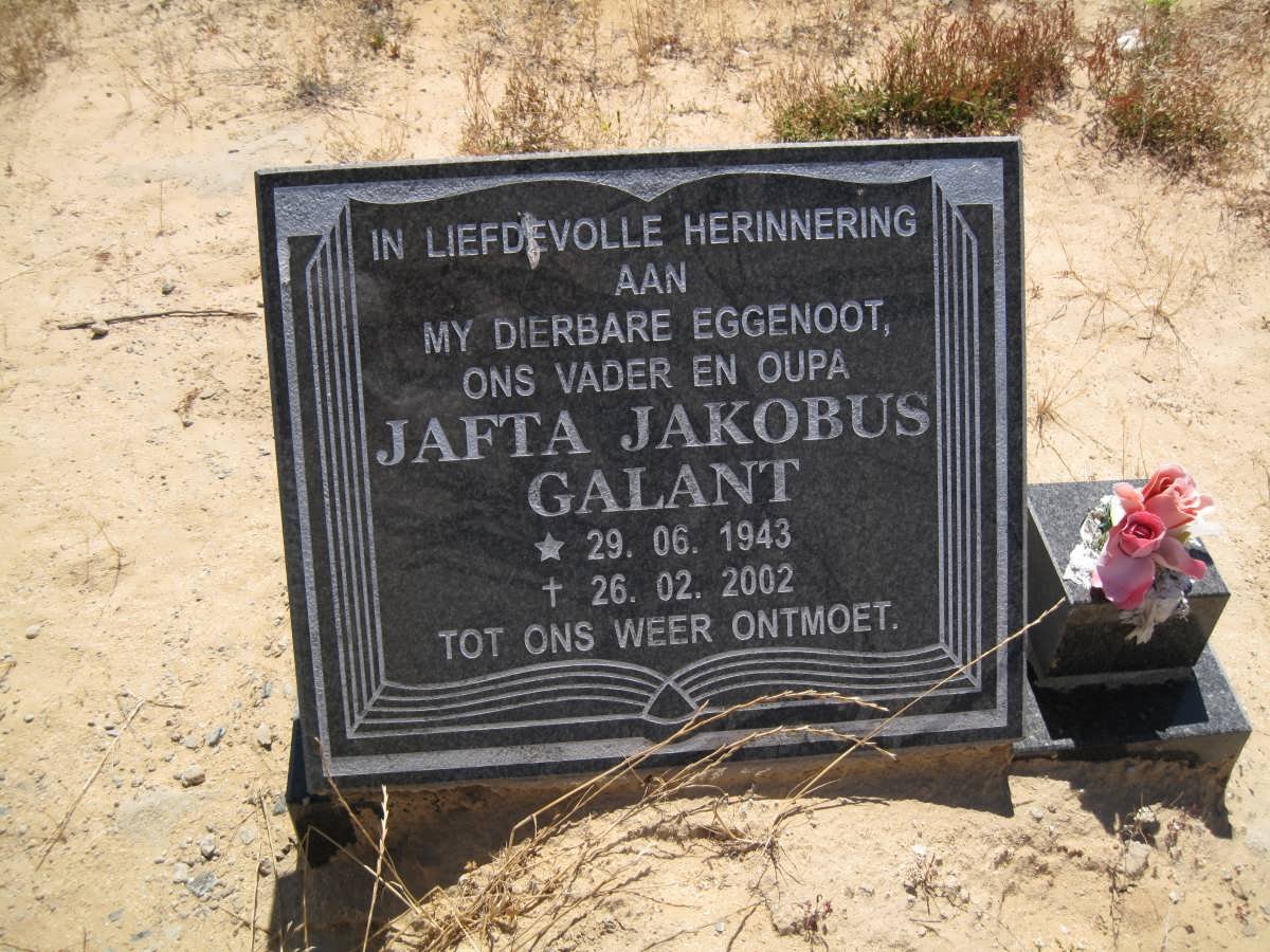 GALANT Jafta Jakobus 1943-2002