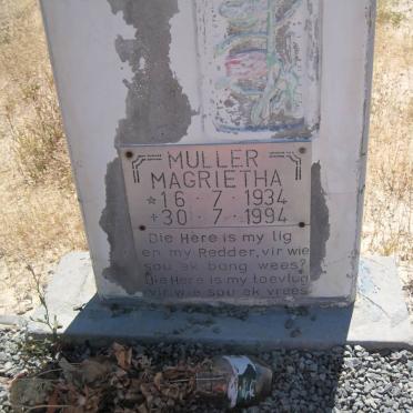 MULLER Magrietha 1934-1994