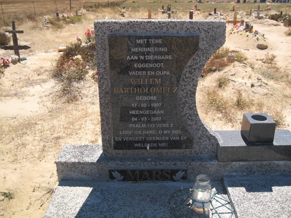 MARS Willem Bartholomeuz 1907-2002