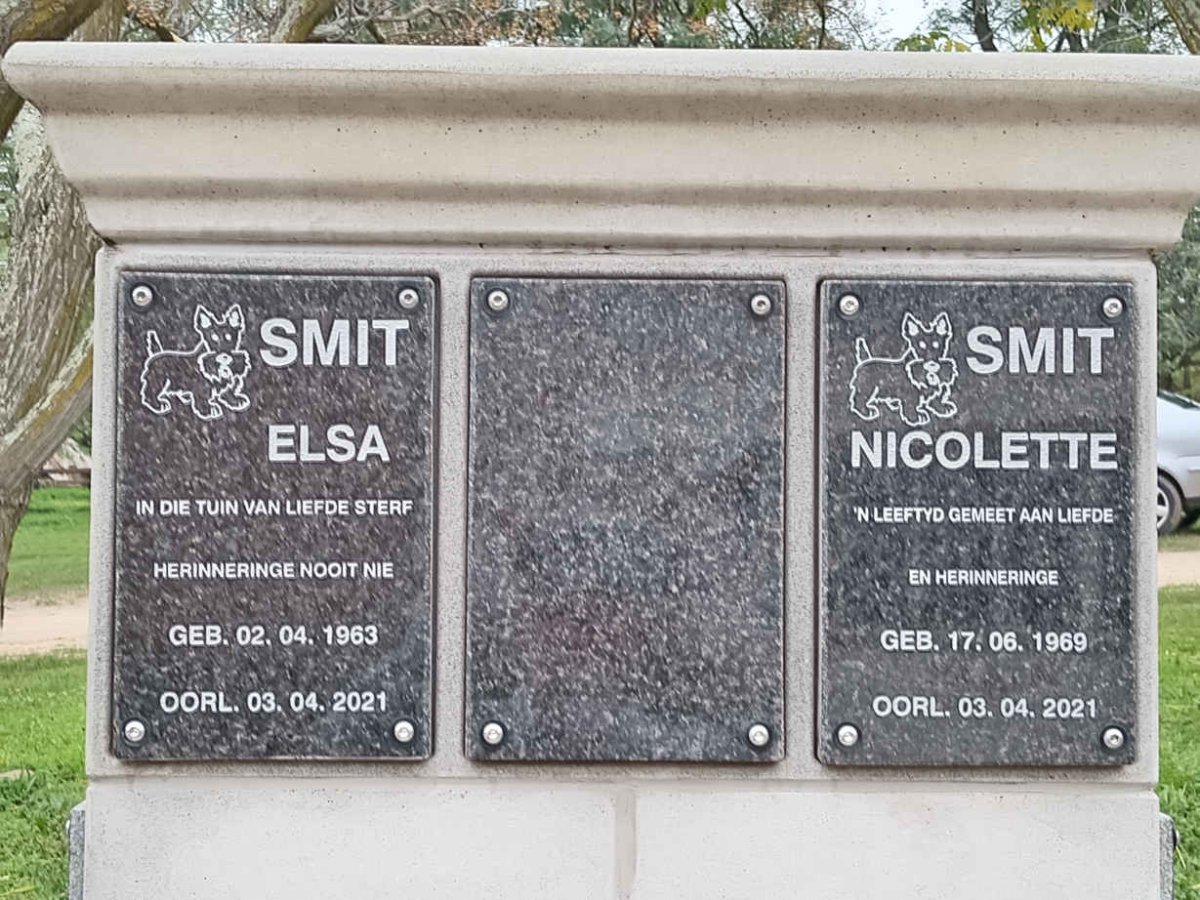 SMIT Elsa 1963-2021 :: SMIT Nicolette 1969-2021