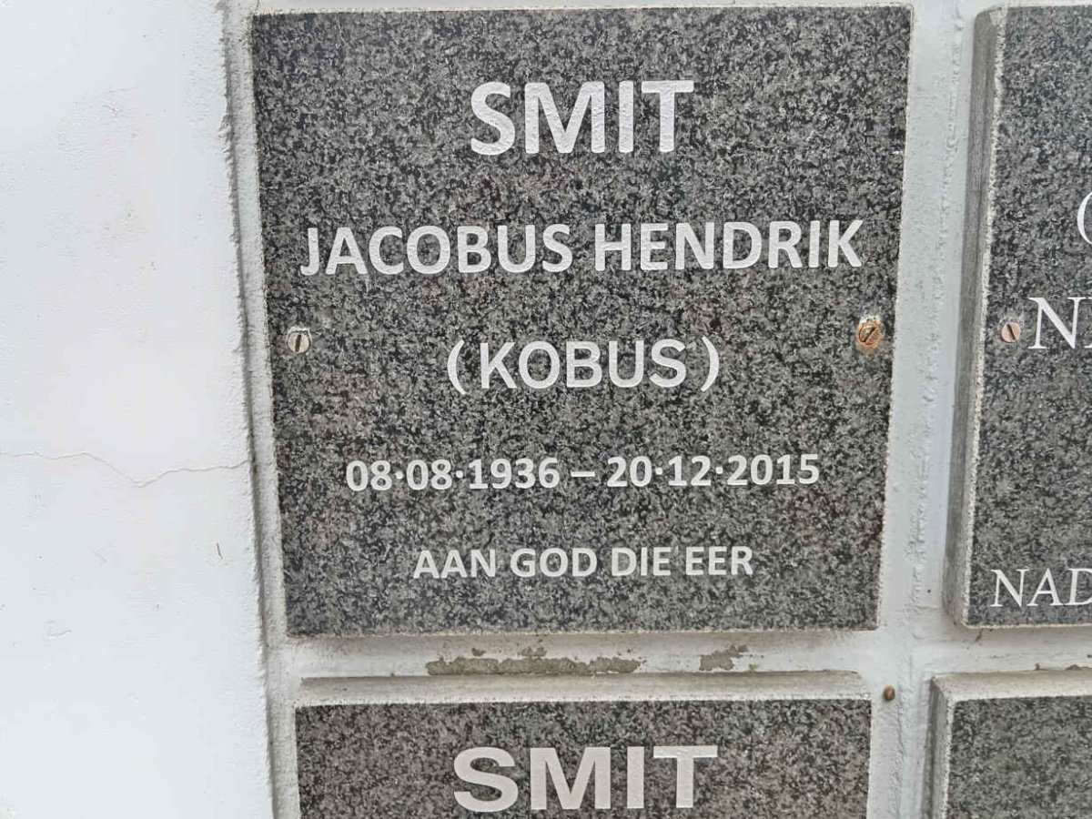 SMIT Jacobus Hendrik 1936-2015