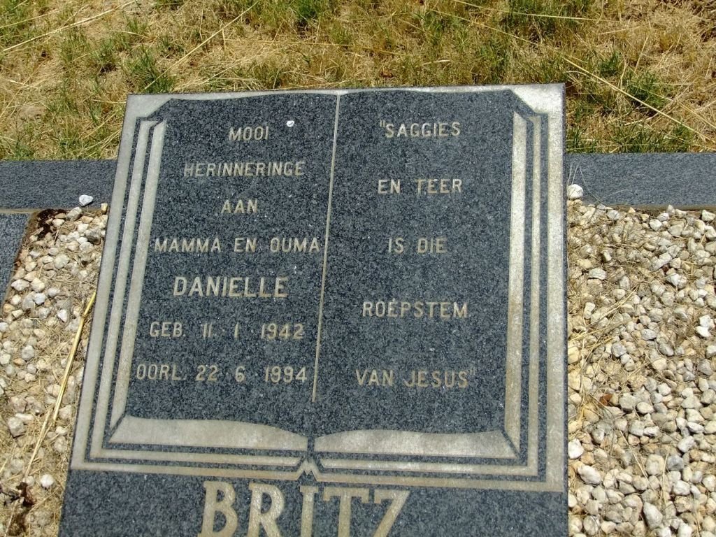 BRITZ Danielle 1942-1994