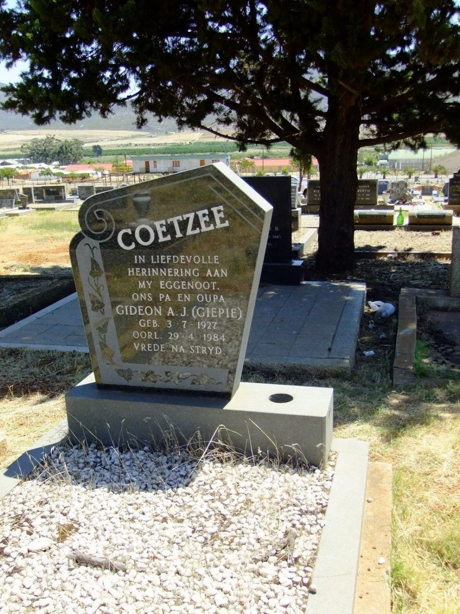 COETZEE Gideon A.J. 1927-1984