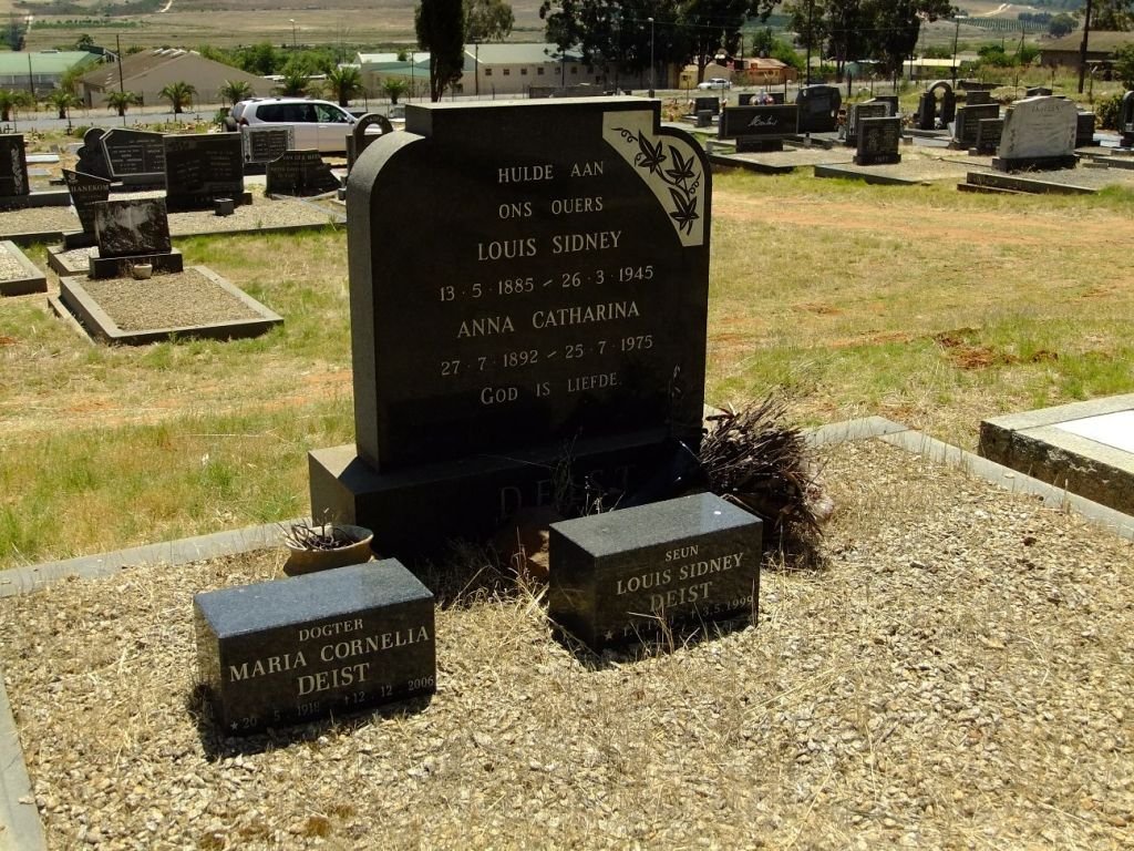 DEIST Louis Sidney 1885-1945 &amp; Anna Catharina 1892-1975