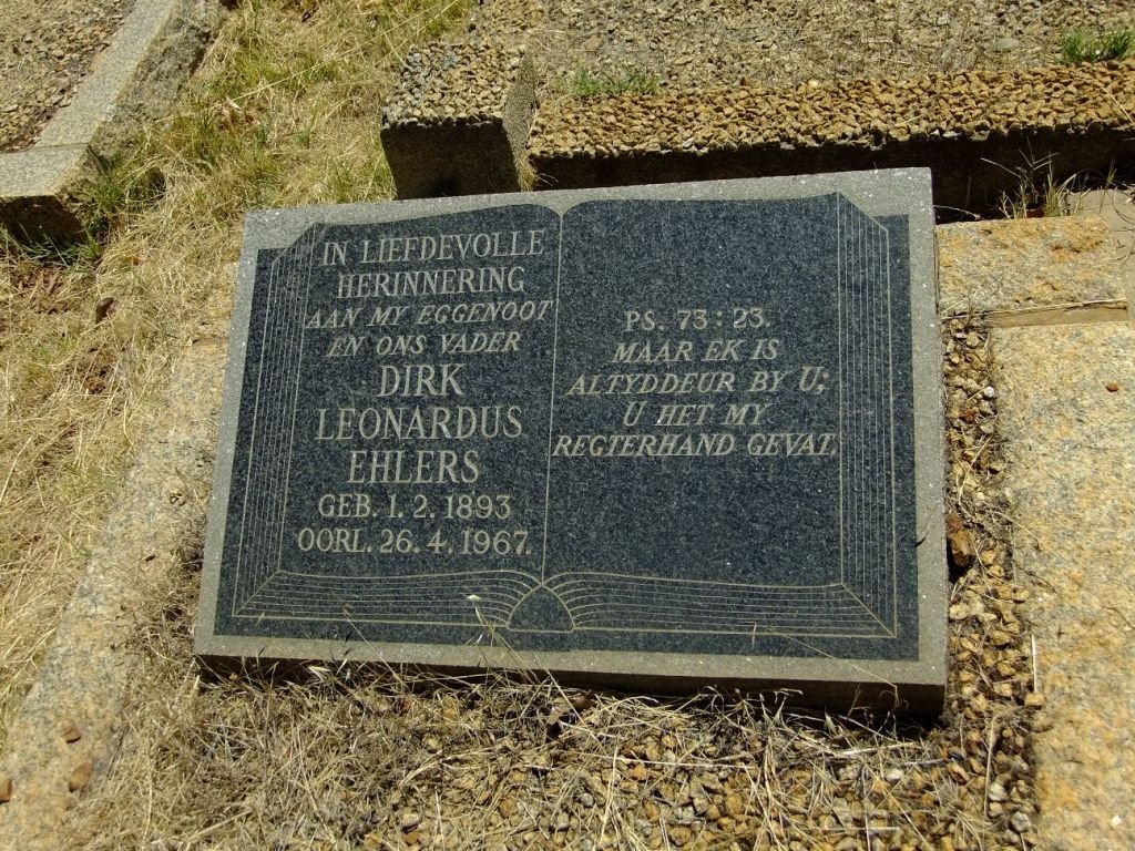 EHLERS Dirk Leonardus 1893-1967