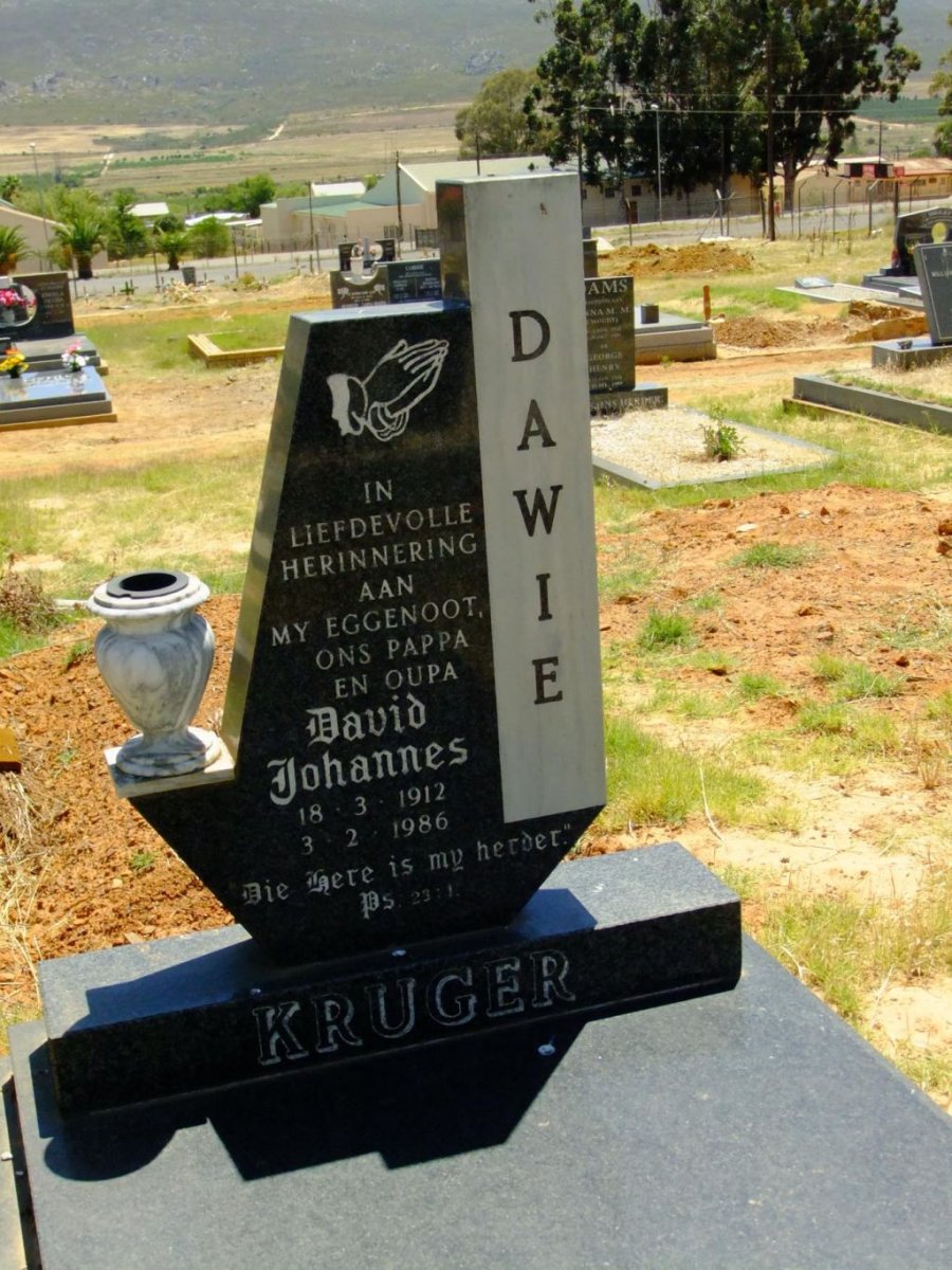KRUGER David Johannes 1912-1986