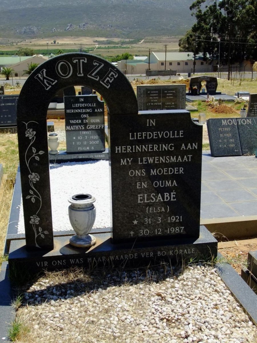 KOTZÉ Elsabé 1921-1987