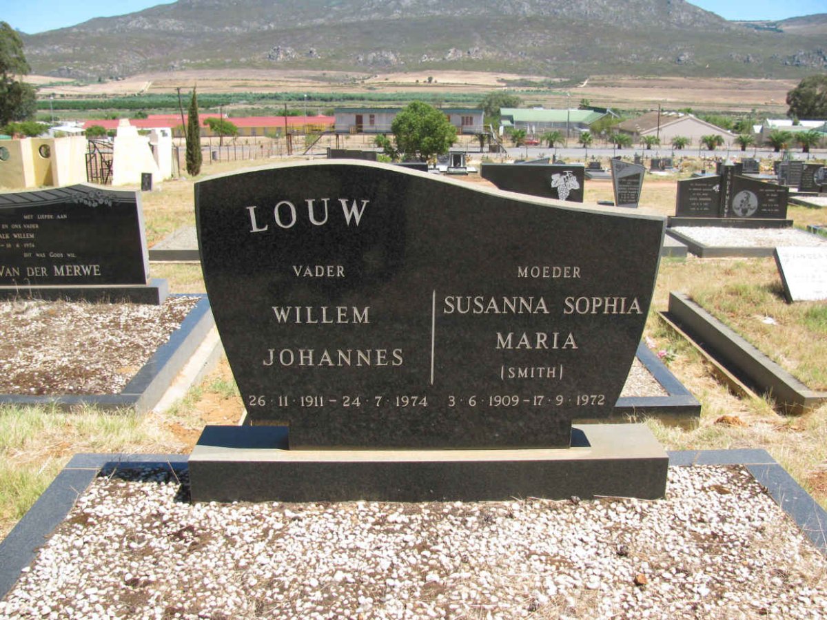 LOUW Willem Johannes 1911-1974 &amp; Susanna Sophia Maria SMITH 1909-1972