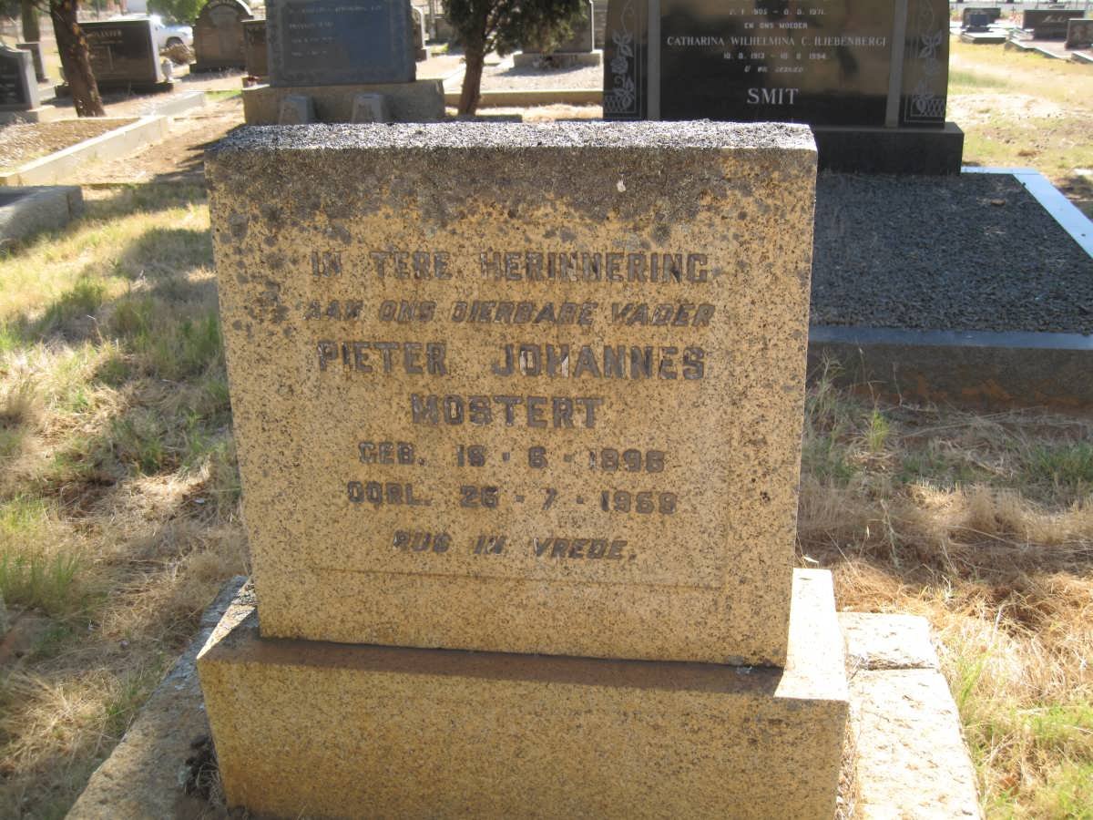 MOSTERT Pieter Johannes 1896-1959