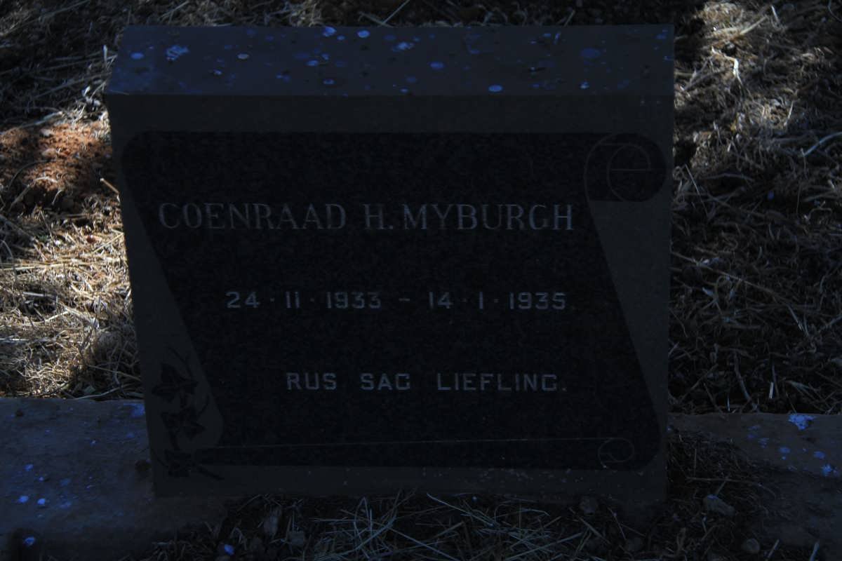 MYBURGH Coenraad H. 1933-1935