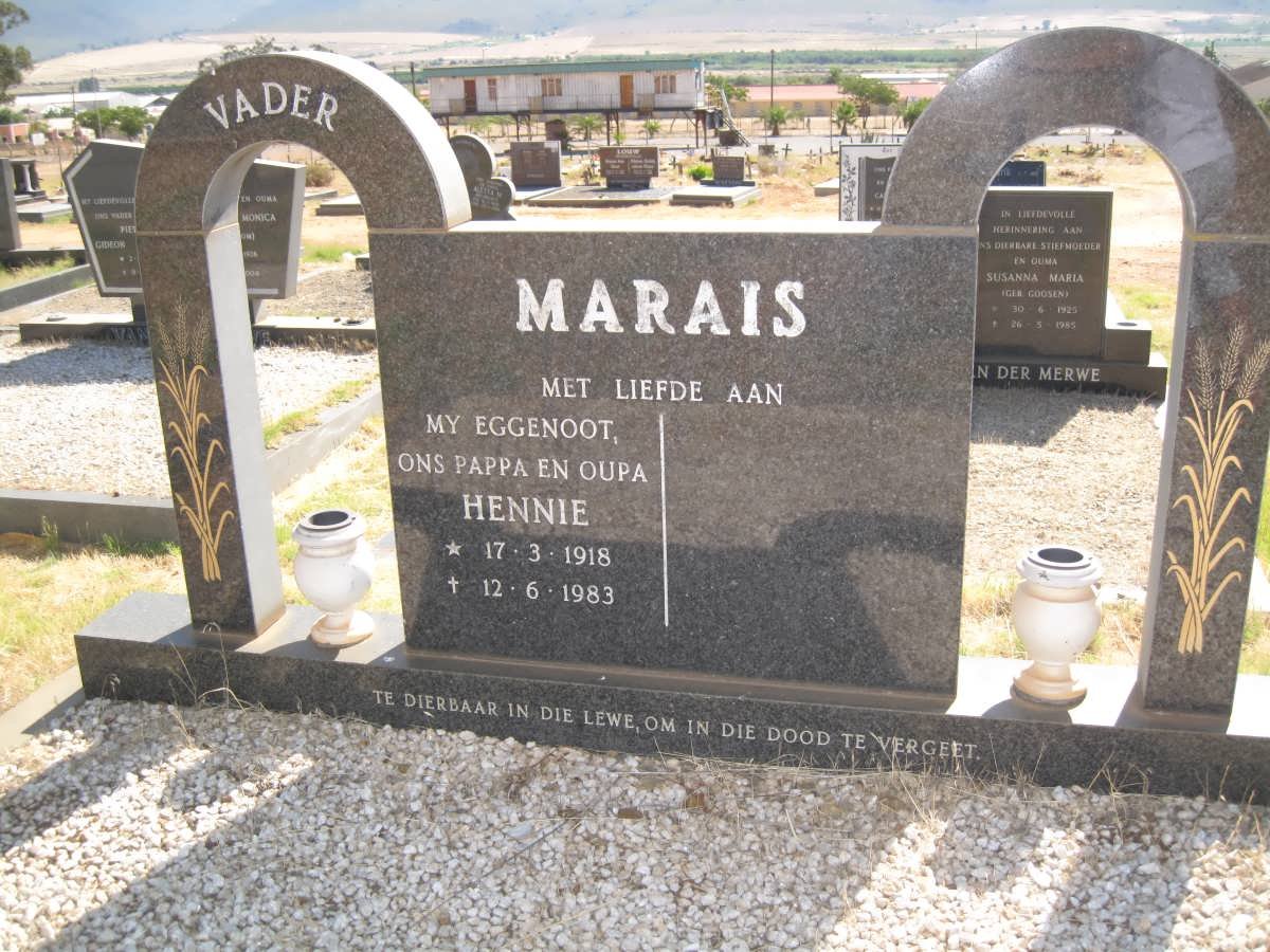 MARAIS Hennie 1918-1983