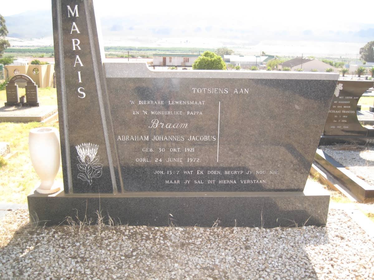 MARAIS Abraham Johannes Jacobus 1921-1972