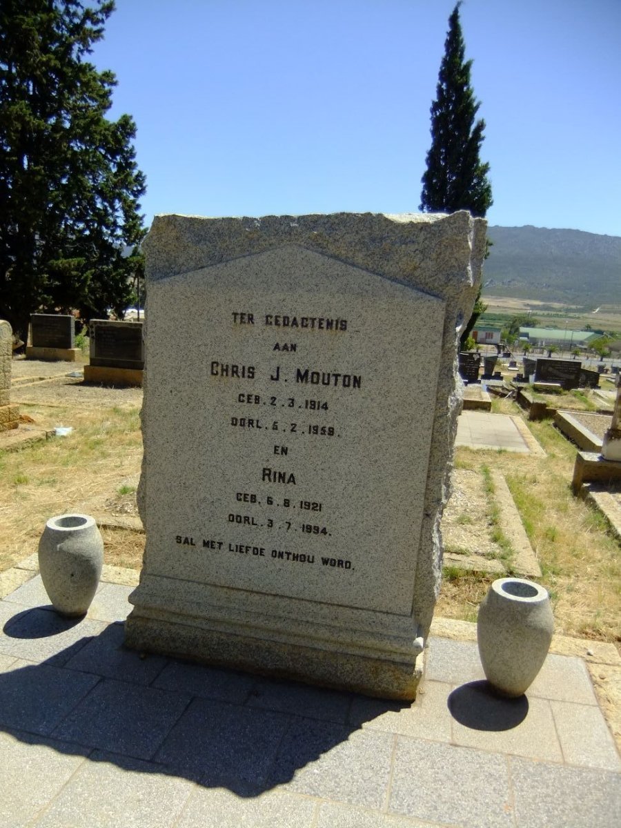 MOUTON Chris J. 1914-1959 &amp; Rina 1921-1994