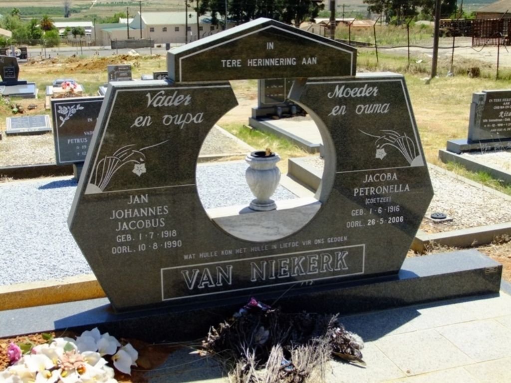 Van Niekerk, Jan Johannes Jacobus + Jacoba Petronella