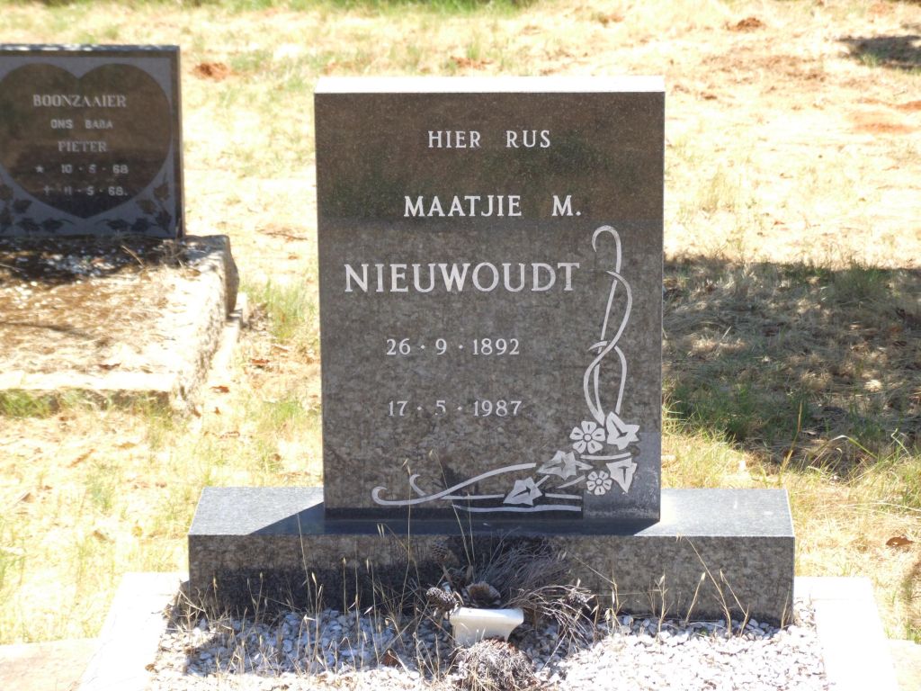 Nieuwoudt, Maatjie M.