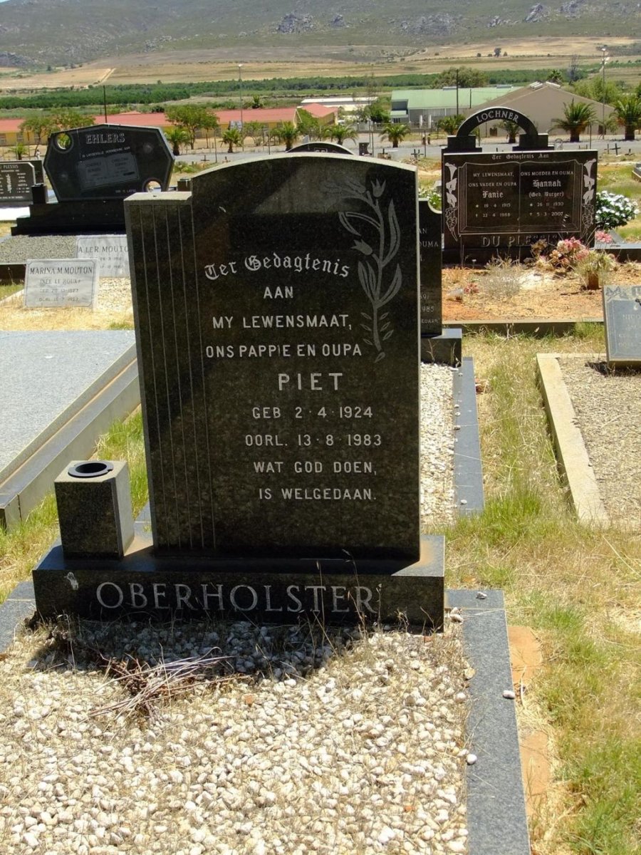 OBERHOLSTER Piet 1924-1983