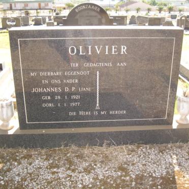 OLIVIER Johannes D.P. 1921-1977