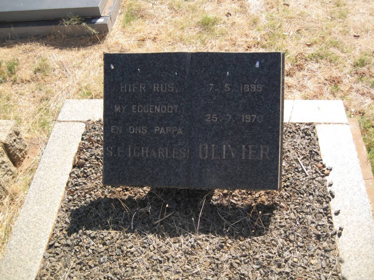 OLIVIER S.E. 1899-1970