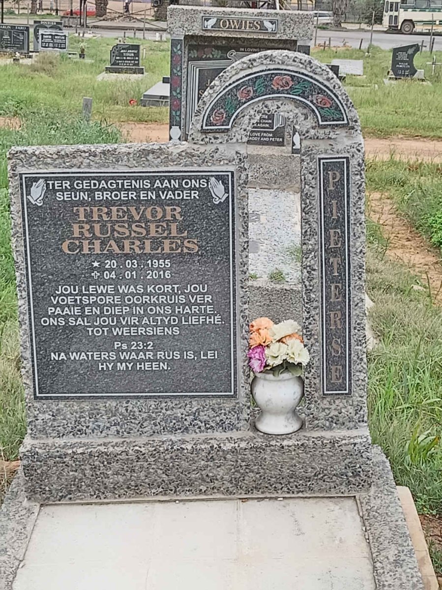 PIETERSE Trevor Russel Charles 1955-2016
