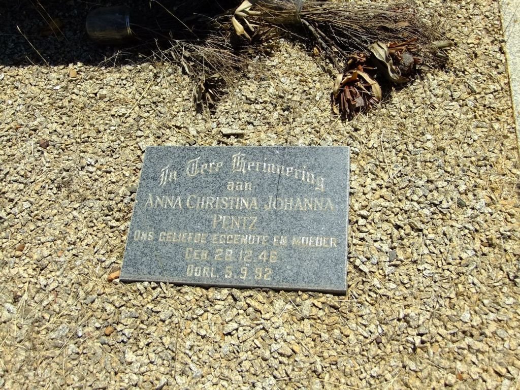PENTZ Anna Christina Johanna 1946-1992