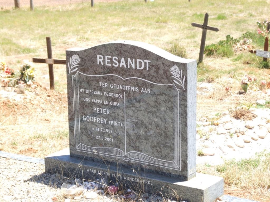 RESANDT Peter Godfrey 1958-2001