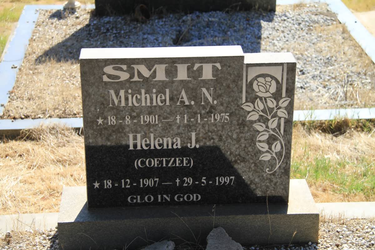 SMIT Michiel A.N. 1901-1975 &amp; Helena J. COETZEE 1907-1997
