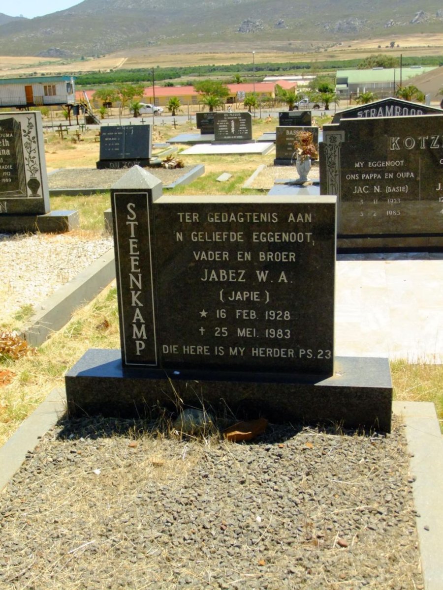 STEENKAMP Jabez W.A. 1928-1983