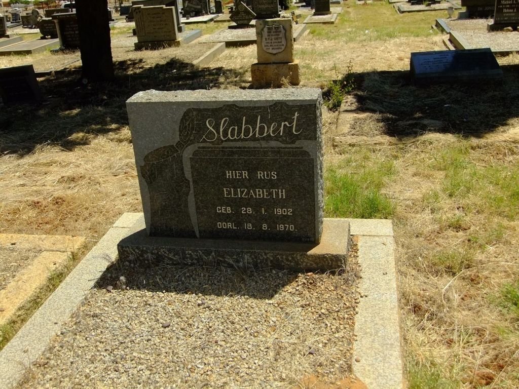 SLABBERT Elizabeth 1902-1970