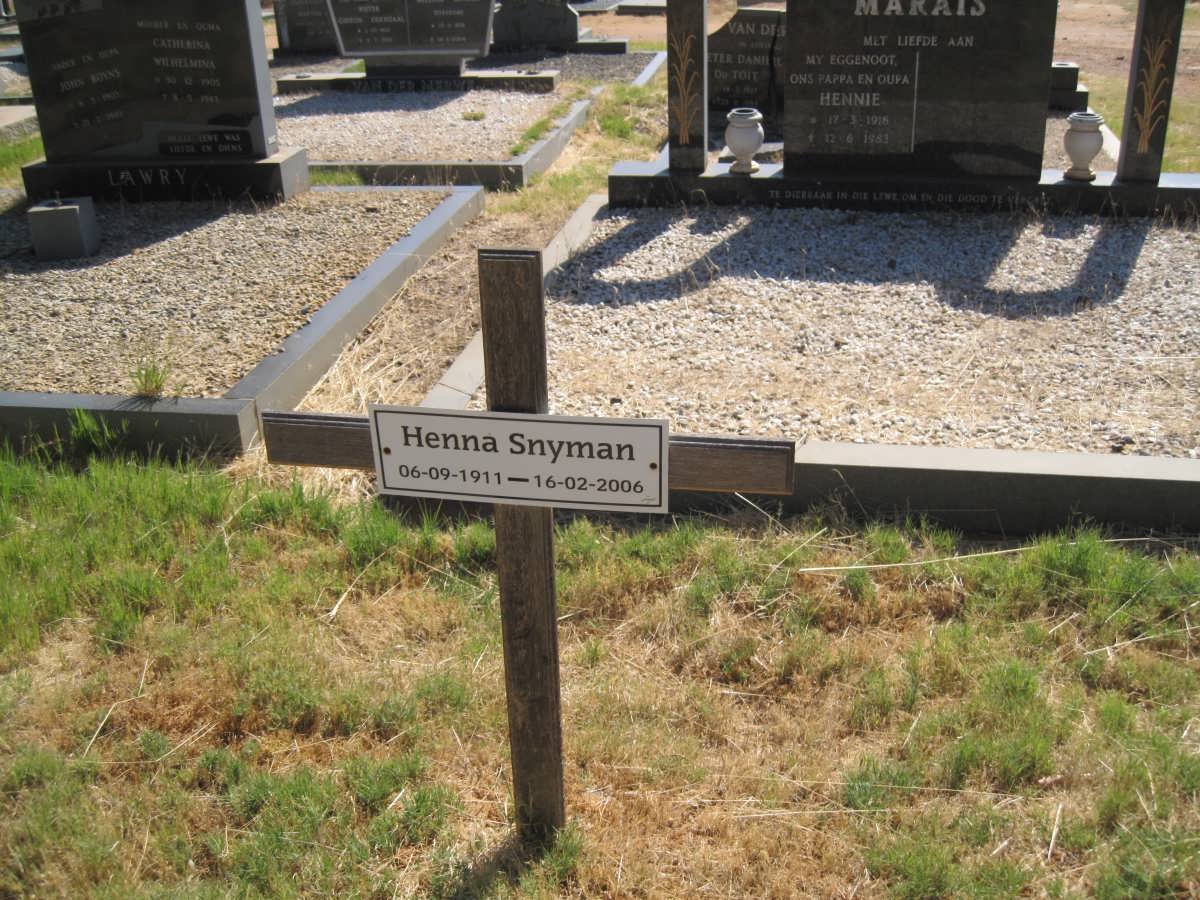 SNYMAN Henna 1911-2006