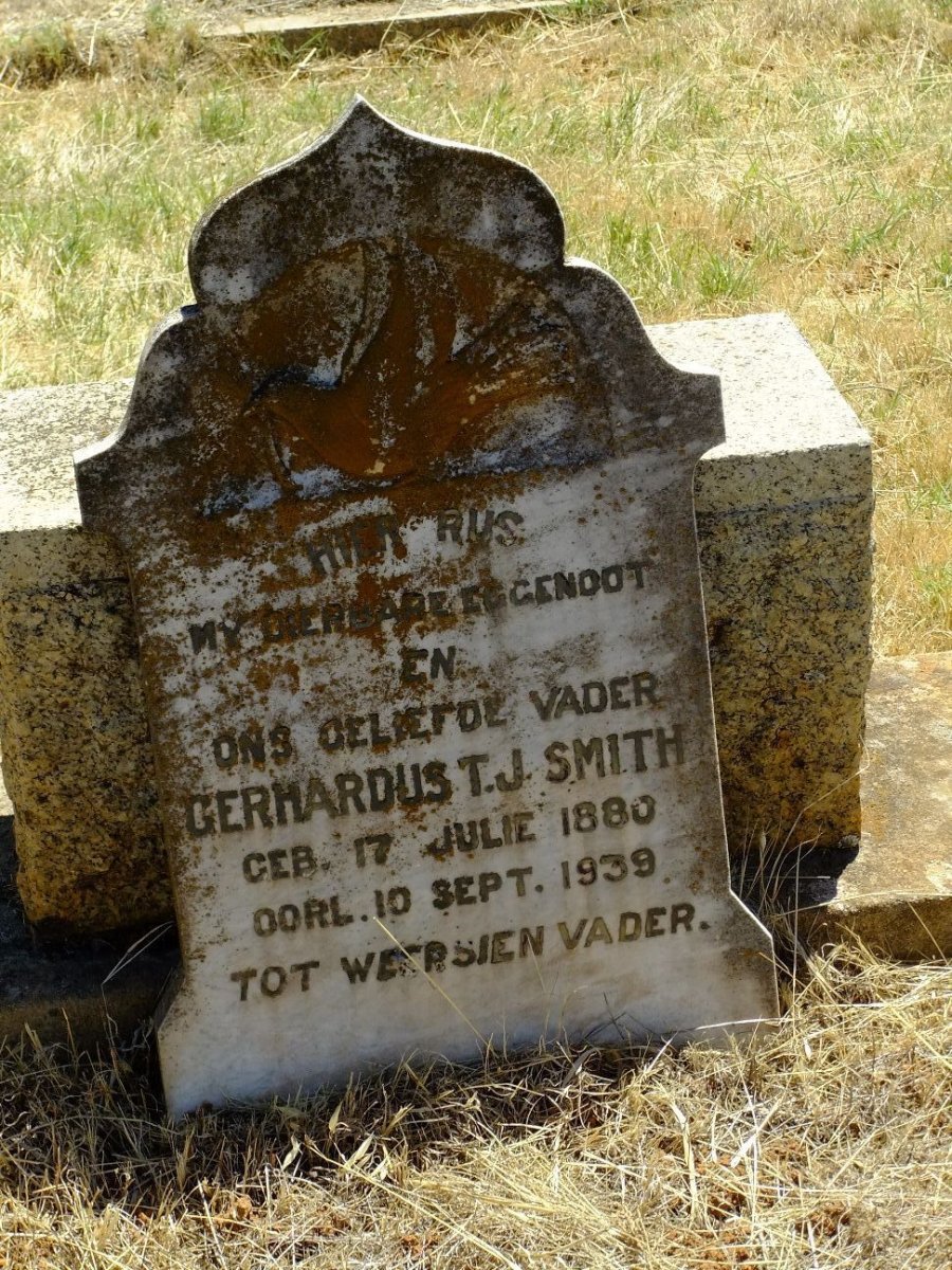 SMITH Gerhardus T.J. 1880-1939