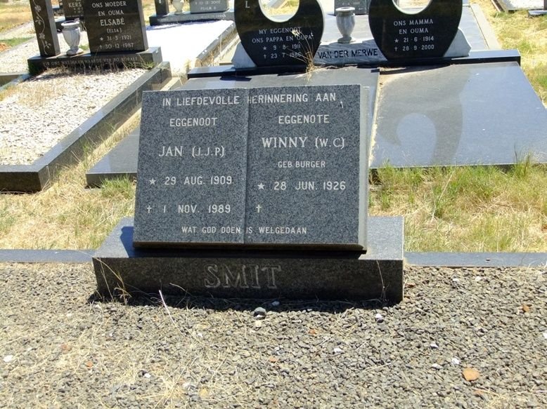SMIT J.J.P. 1909-1989 &amp; W.C. BURGER 1926-