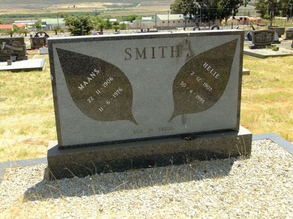 SMITH Maans 1906-1976 &amp; Helie 1907-1995