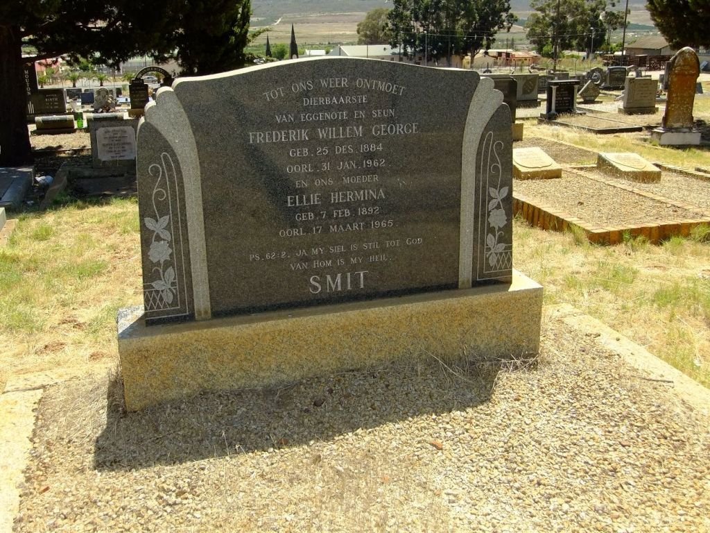 SMIT Frederik Willem G. 1884-1962 &amp; Ellie Hermina 1892-1965