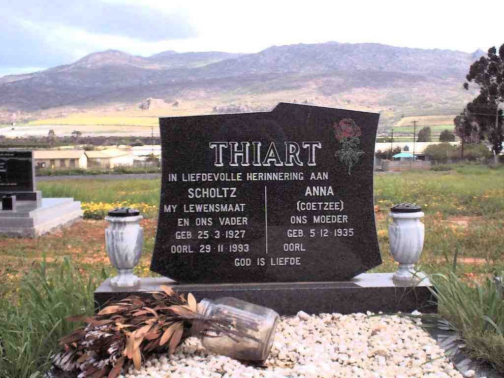 THIART Scholtz 1927-1993 &amp; Anna COETZEE 1935-