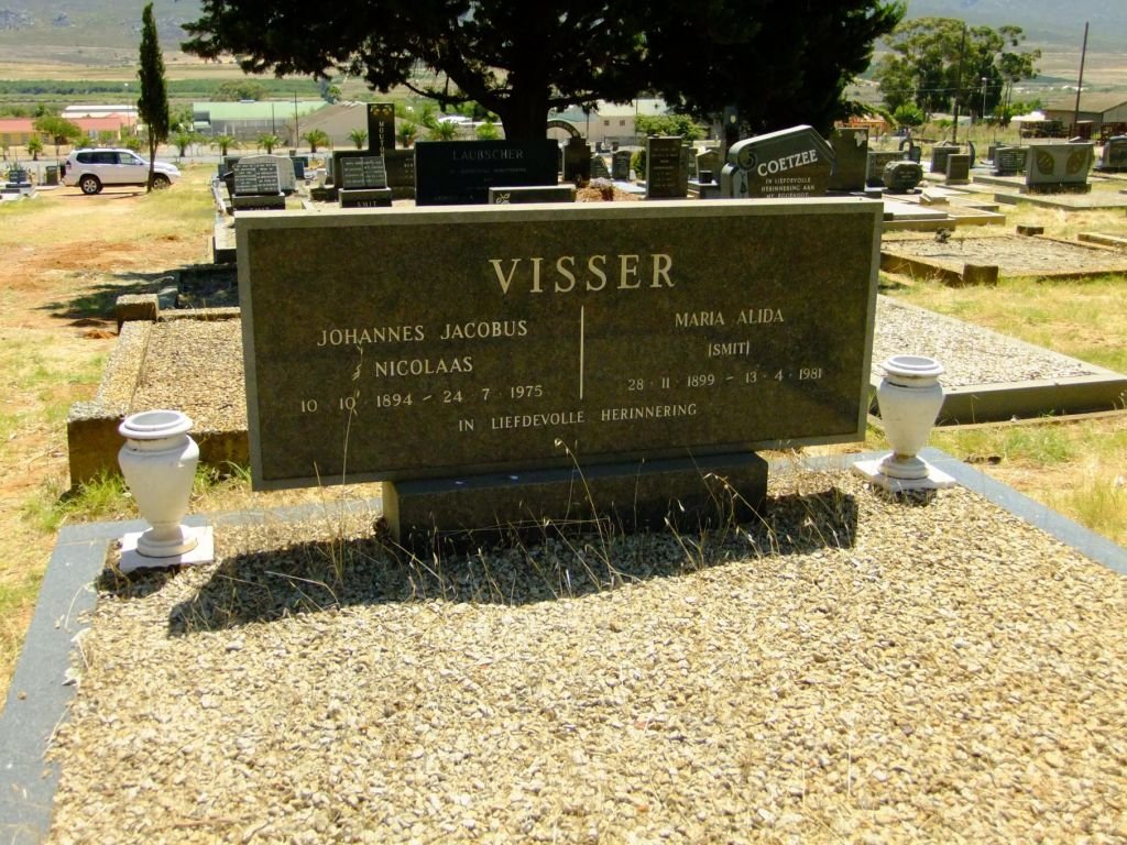 VISSER Johannes Jacobus Nicolaas 1894-1975 &amp; Maria Alida SMIT 1899-1981