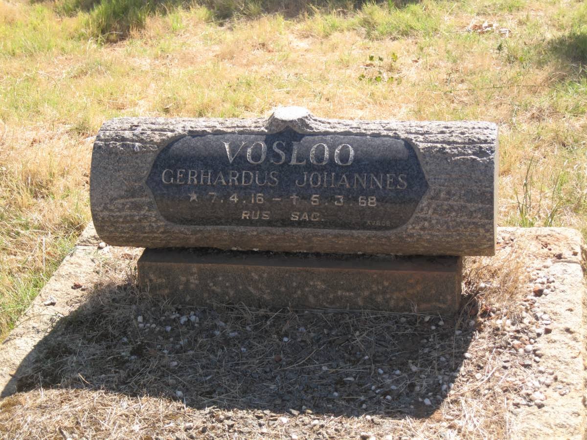 VOSLOO Gerhardus Johannes 1916-1968