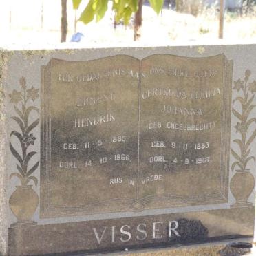 VISSER Ernest Hendrik 1885-1966 &amp; Gertruida Cecilia Johanna ENGELBRECHT 1883-1967