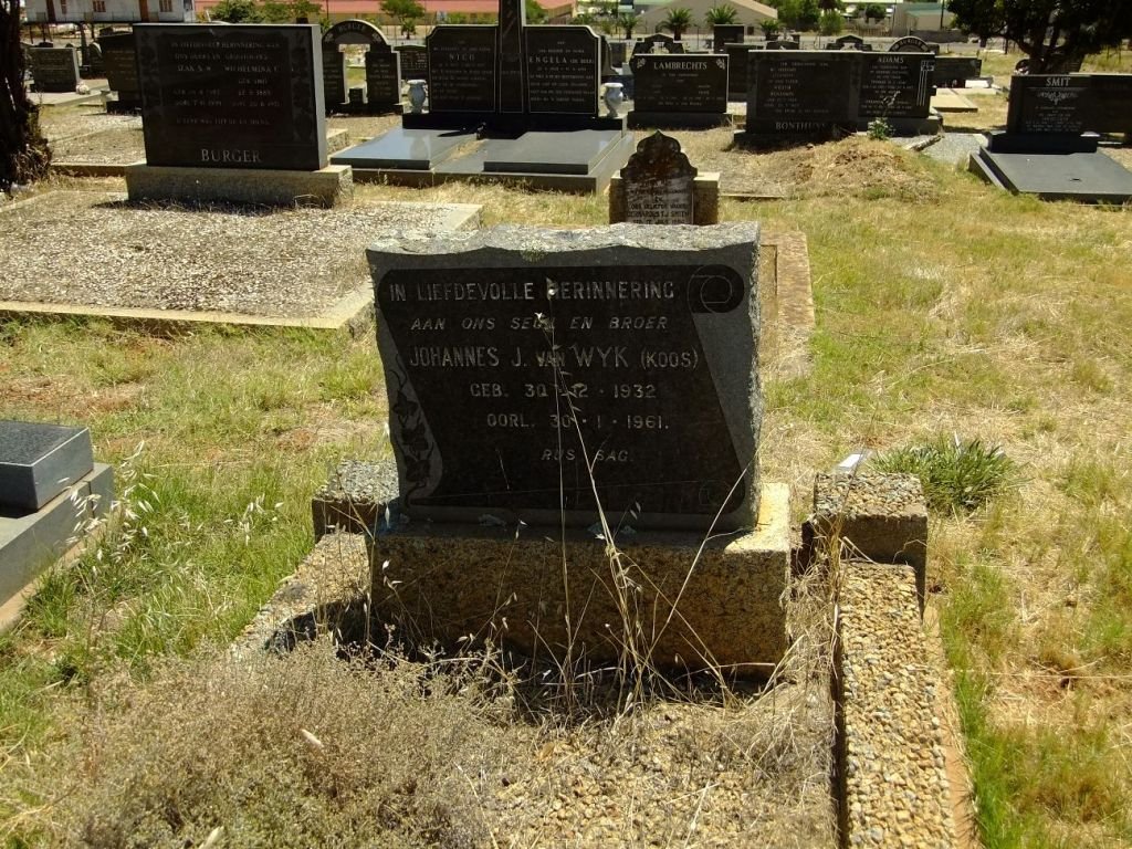 WYK Johannes J., van 1932-1961