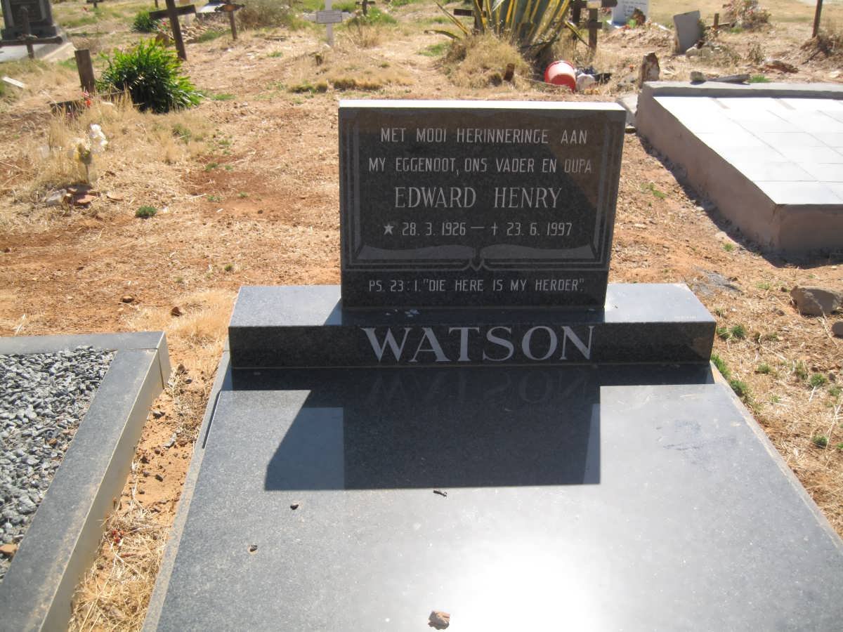 WATSON Edward Henry 1926-1997