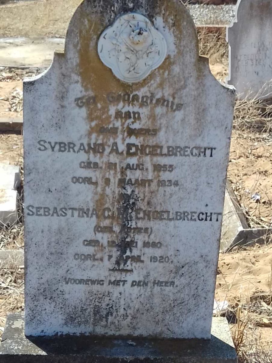 ENGELBRECHT Sybrand A. 1855-1934 &amp; Sebastina C.M. KOTZE 1860-1920