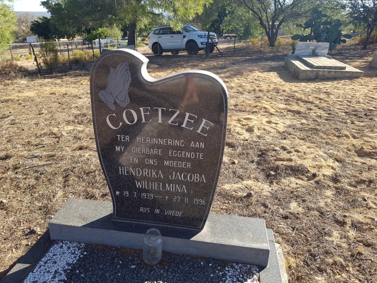 COETZEE Hendrika Jacoba Wilhelmina 1939-1996
