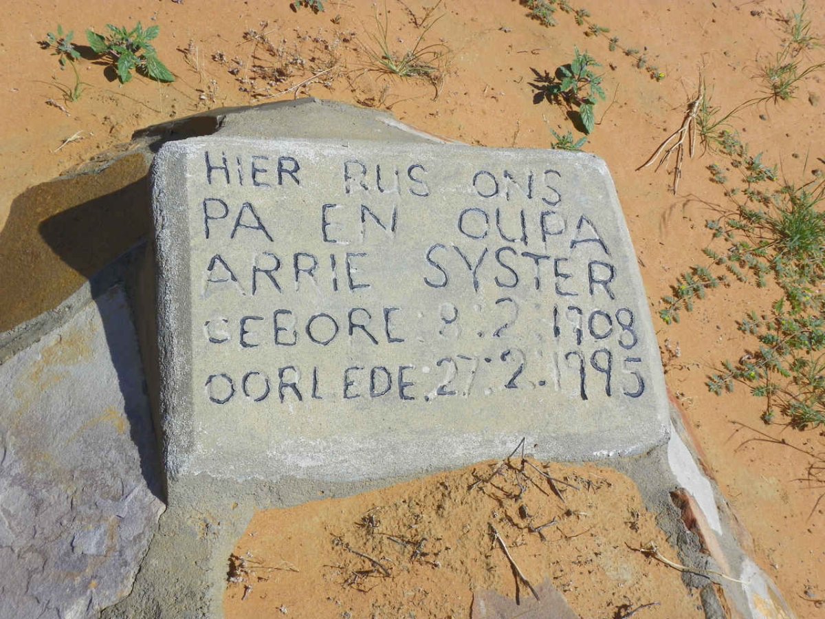 SYSTER Arrie 1908-1995