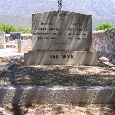 WYK John Foster, van 18??-1953 &amp; Johanna Jacoba NIEUWOUDT 18??-1906